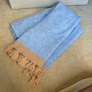 Lilly Pulitzer Blue Beige Soft Scarf NWOT